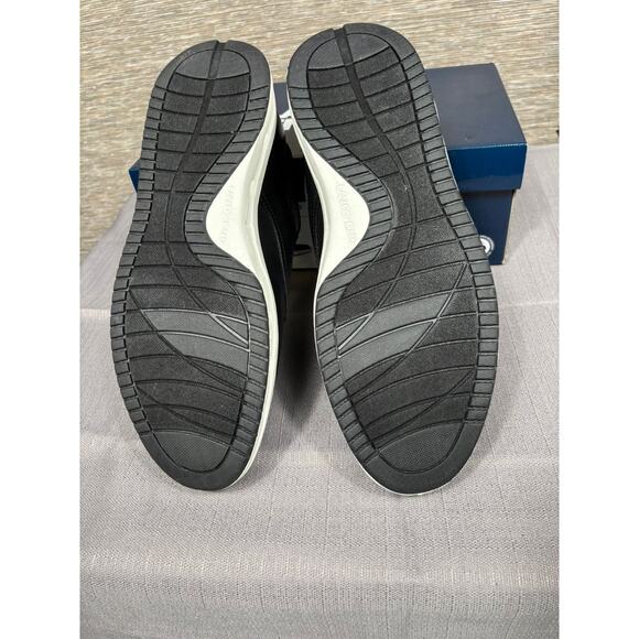 Lands End Sport Oxford Comfort Shoes Mens Size 13 Black & White 1908426 NEW